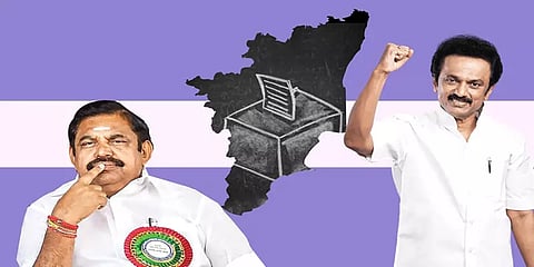 ‘திமுகவினருக்கு மட்டும் இந்த சலுகையா‘ - வாக்கு எண்ணும் மையம் முன்பு அதிமுகவினர் தர்ணா