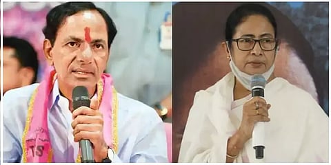 பாஜகவை வீழ்த்த மூன்றாவது அணி வியூகம் - கேசிஆர், மம்தா முயற்சி கைக்கூடுமா.. கானல் நீராகுமா?