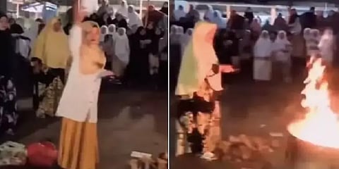 விதிகளை மீறிய மாணவர்கள்...செல்போன்களை தீயிட்டு எறித்த ஆசிரியர்கள்! வெளிநாட்டில் அதிர்ச்சி