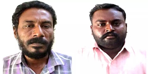 கணவரை இழந்த பெண்ணின் வாடகை கடையை அபகரிக்க முயன்ற இருவர் கைது