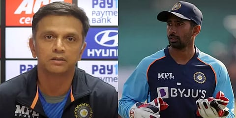 “சாஹாவிடம் வெளிப்படையாக டிராவிட் பேசியதில் என்ன தவறு?” - முன்னாள் பயிற்சியாளர் ஆதரவு குரல்