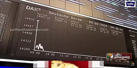 சர்வதேச தடைகள் எதிரொலி -ரஷ்ய பணத்தின் மதிப்பில் சரிவு