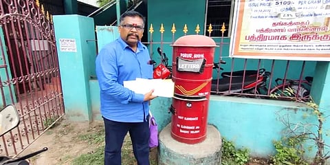 18 கோரிக்கைகளை வலியுறுத்தி 234 எம்எல்ஏக்களுக்கு மனு: சமூக ஆர்வலரின் நூதன போராட்டம்