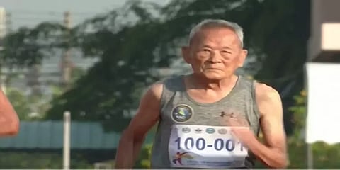 "விளையாட்டே எனக்கு ஆரோக்கியம்" தடகளத்தில் அசத்தும் 102 வயது தாய்லாந்து தாத்தா