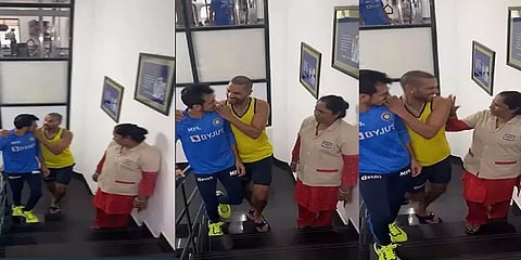 பயிற்சி முகாமில் பாலிவுட் பாடலுக்கு நடனம் - வைரலாகும் தவான், சாஹலின் ரீல்ஸ் வீடியோ