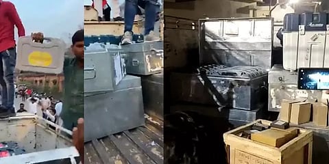 உ.பி தேர்தல்: இ.வி.எம் எந்திரங்களை எடுத்துச் சென்றது ஏன்? காரணம் கூறிய தேர்தல் அதிகாரி