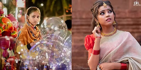 சாலையோரத்தில் பலூன் விற்ற பெண்ணை மாடலாக மாற்றிய கேரள புகைப்படக்காரர்! - வைரலாகும் போட்டோ