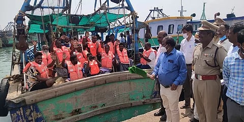 கச்சத்தீவு திருவிழாவிற்கு செல்லும் தமிழக மீனவர்கள் - பாதுகாப்புப் பணியில் 150 போலீசார்