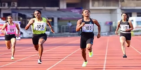 200 மீட்டர் ஓட்டத்தில் ஹீமா தாஸை பின்னுக்கு தள்ளி முதலிடம் பிடித்த தமிழக வீராங்கனை!