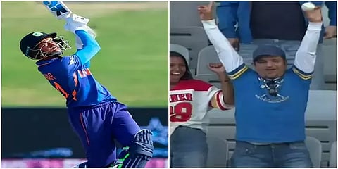 சிக்ஸர் விளாசலில் இந்திய வீராங்கனை சாதனை; எவ்ளோ மீட்டர் தூரம் தெரியுமா? - வைரல் வீடியோ