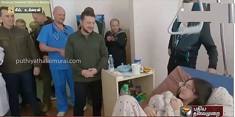 கீவ் நகரில் குண்டுவீச்சு ஒருபுறம் பாசப் போராட்டம் மறுபுறம்