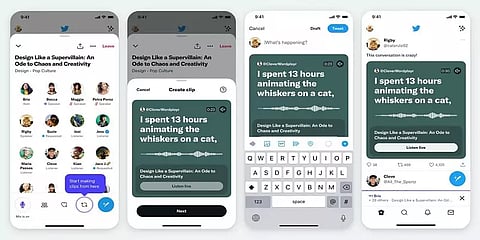 ரெக்கார்ட் செய்யப்பட்ட ஸ்பேஸஸ் உரையாடல் கிளிப்களை டைம்லைனில் பகிர அனுமதிக்கும் ட்விட்டர்!