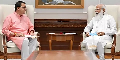 உத்தராகண்ட் முதல்வராக இன்று பதவியேற்கிறார் புஷ்கர் சிங் தாமி