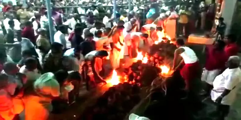 திருச்சி: மதுரகாளியம்மன் கோவில் தேர் திருவிழா: ஆயிரம் பானையில் பொங்கலிட்ட பக்தர்கள்