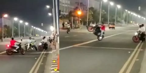 சென்னை: பைக் சாகசத்தில் ஈடுபட்ட 3 சிறுவர்கள் உட்பட 18 பேர் கைது