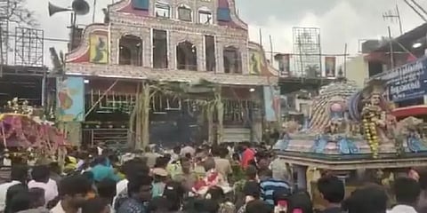 திருவாரூர்: உலகப் பிரசித்திபெற்ற 'பாடைகட்டி' திருவிழா - நேர்த்திக்கடன் செலுத்திய மக்கள்