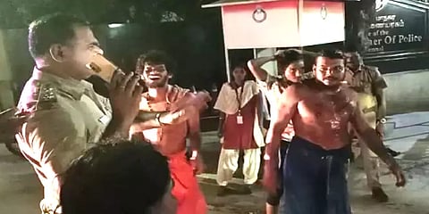 எழும்பூர் உதவி ஆய்வாளர் பொய் வழக்கு போடுவதாக தற்கொலை முயற்சி