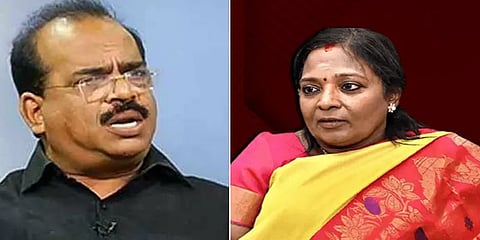 தெலங்கானா ஆளுநர் தமிழிசை சவுந்தரராஜனை தரக்குறைவாக பேசியதாக நாஞ்சில் சம்பத் மீது புகார்