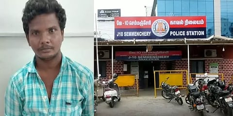 சென்னை: போக்குவரத்து விதியை மீறியதோடு பெண் காவலரை தரக்குறைவாக பேசிய இளைஞர் கைது