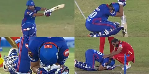 தொடைக்கு அருகே பதம் பார்த்த டை வீசிய பந்து.. தரையில் அமர்ந்து வலியால் துடித்த பிரித்வி ஷா!