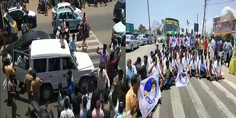 அதிக விலைக்கு டிக்கெட் விற்பனையா? விஜய் ரசிகர்கள் திடீர் சாலை மறியல் - போலீசார் தடியடி!