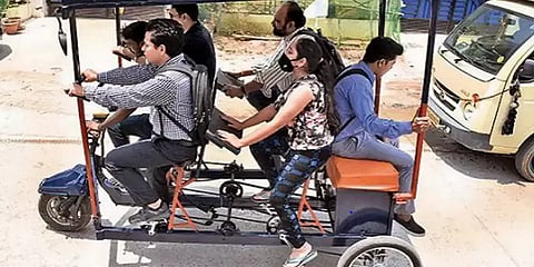 காற்று மாசுவை குறைக்க `பெடல் கார்’ கண்டுபிடித்த தெலுங்கானா சூப்பர்மேன்! சுவாரஸ்ய தகவல்கள்