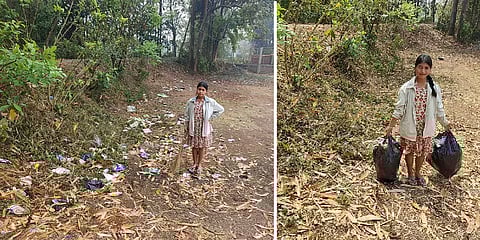 `ப்ளாஸ்டிக்கிற்கு எதிரான போர் மட்டும் முடியவில்லை’-10 வயது மணிப்பூர் செயற்பாட்டாளர் ட்வீட்