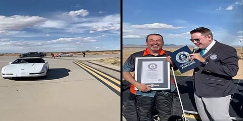 339 கிமீ வேகத்தில் காரை ஓட்டி கின்னஸ் சாதனை படைத்த பார்வையற்ற மாற்றுத்திறனாளி