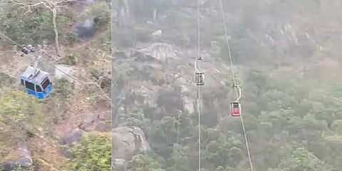 ஜார்க்கண்ட் ரோப் கார் விபத்து: கடைசி நிமிட பரபரப்புக் காட்சி வெளியானது