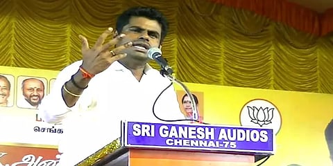 தமிழகத்திற்கு திமுக எம்பி-களால் நலத்திட்டங்களை கொண்டுவர முடியாது: அண்ணாமலை பேச்சு