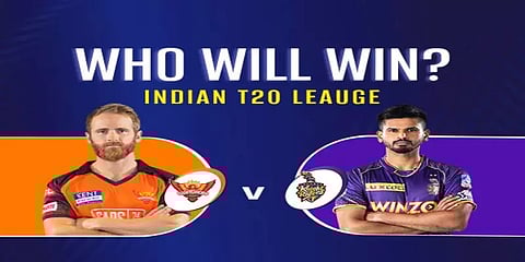 கொல்கத்தாவுக்கு எதிரான போட்டியில் டாஸ் வென்ற சன் ரைசர்ஸ் பவுலிங் தேர்வு