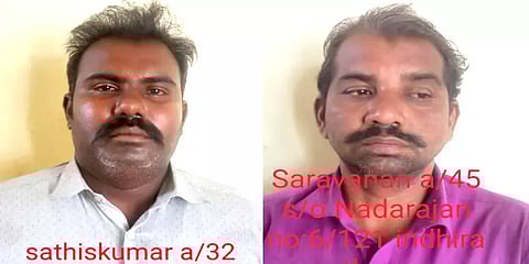 போலீஸ் உடையணிந்து வடமாநில இளைஞரிடம் பணப்பறிப்பில் ஈடுபட்ட இருவர் கைது