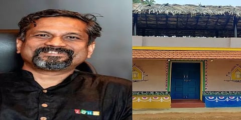 ‘மண், வைக்கோல், பனை ஓலையால் வீடு’- ஸ்ரீதர் வேம்புவின் குளுகுளு அலுவலக கட்டடம்