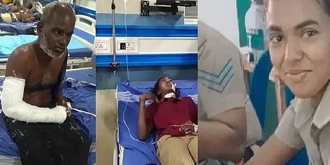 `பெண் காவலரை தாக்கியவர் கழிவறையில் வழுக்கி விழுந்து எலும்புமுறிவு’- போலீஸ் தகவல்