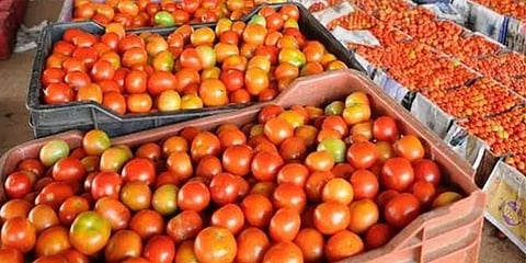 கோயம்பேடு மார்க்கெட்டிற்கு வரத்து குறைவு - தக்காளி விலை அதிகரிப்பு