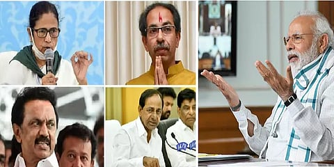 `ட்ராமா கான்ஃபரன்ஸ்’-பிரதமரின் பெட்ரோல் விலை குற்றச்சாட்டுக்கு மாநில முதல்வர்கள் எதிர்வினை