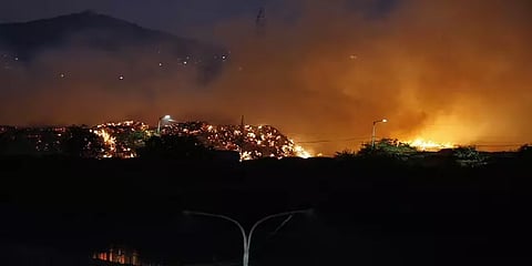 பெருங்குடி குப்பைக் கிடங்கில் கட்டுக்குள் வந்த தீ