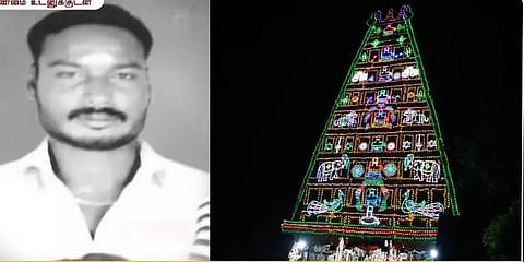 தஞ்சையை தொடர்ந்து நாகையிலும் சப்பரத்தேர் விபத்து சோகம் - ஒருவர் பலி