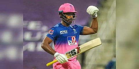 சஞ்சுசாம்சன் அரைசதம்! ராஜஸ்தான் நிதான ஆட்டம்! கொல்கத்தாவுக்கு எதிராக 153 ரன் இலக்கு