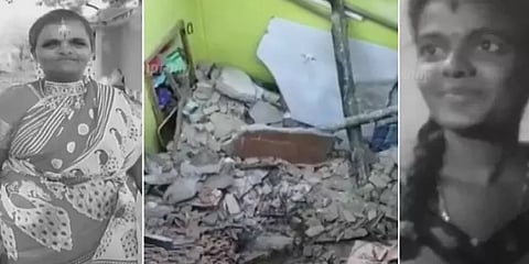 தூத்துக்குடி: மேற்கூரை இடிந்ததால் இடிபாடுகளில் சிக்கி கர்ப்பிணி மகளுடன் தாயும் உயிரிழப்பு