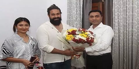 கோவாவில் 'ராக்கி பாய்' ! முதல்வர் பிரமோத் சாவந்த்துடன் உற்சாக சந்திப்பு