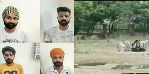 ஹரியானாவில் வெடிபொருட்களுடன் பிடிபட்ட 4 பேர் - பாகிஸ்தானில் உள்ள பயங்கரவாதியுடன் தொடர்பு