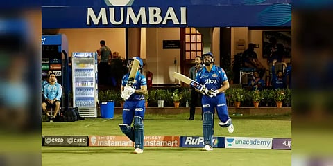 ரோகித், டிம் டேவிட், இஷான் அதிரடி ஆட்டம்! குஜராத்திற்கு எதிராக 177 ரன்களை குவித்தது மும்பை