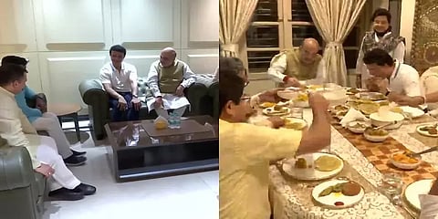 அமித் ஷாவுக்கு தன் வீட்டில் விருந்தளித்த சவுரவ் கங்குலி - என்னென்ன உணவுகள் தெரியுமா?