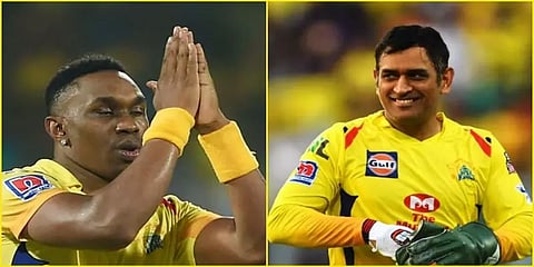 'டபுள்ஸ் ஓடாதீங்க; பவுண்டரி அடிங்க தோனி' - கடைசி ஓவரில் பிராவோ கலகல