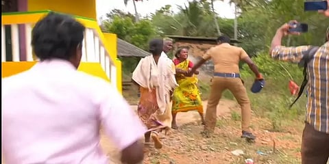 ஜேசிபி உடன் வந்த அதிகாரிகள்.. பெட்ரோல் ஊற்றி தீக்குளிக்க முயன்ற பெண் - மதுரையில் பரபரப்பு