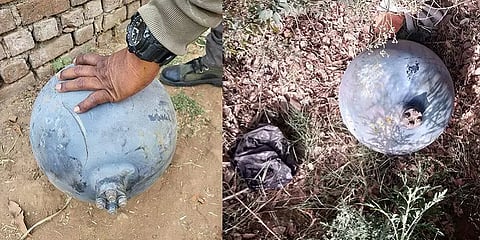 குஜராத்: வானிலிருந்து திடீரென விழுந்த உலோக பந்து.. பதறிய மக்கள்!