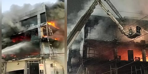 டெல்லி மெட்ரோ நிலையம் அருகே பயங்கர தீ விபத்து - 16 பேர் உயிரிழந்த பரிதாபம்!