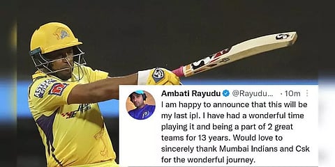 ஓய்வு பெறுவதாக அறிவித்துவிட்டு ட்வீட்டை டெலிட் செய்த ராயுடு! உண்மையில் நடந்தது என்ன?