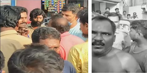 எச்சில் துப்பியதாக குற்றச்சாட்டு: நடத்துநருடன் சண்டையிட்ட காவலர் சஸ்பெண்டு